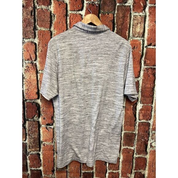 Travis Mathew Polo Shirt Mens Large Grey Performance Golfer - Picture 3 of 3